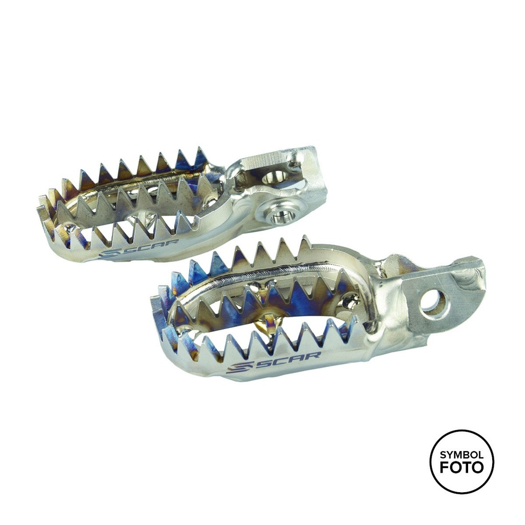 SCAR Fußrasten Titan für TRIUMPH