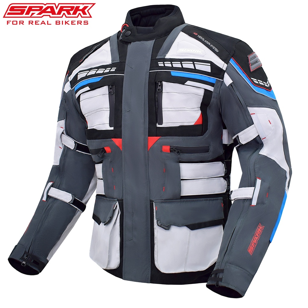 Pánská textilní moto bunda SPARK AVENGER EVO, Trikolor