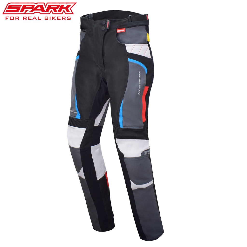 Dámské textilní moto kalhoty SPARK VIOLA Trikolor