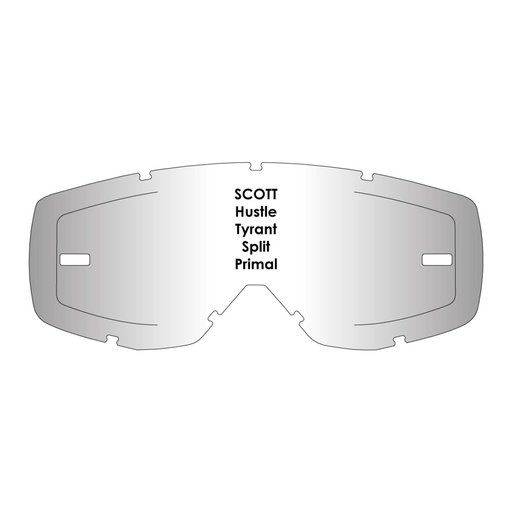 [012-002-01] AIRSCREEN Ersatzglas SCOTT Hustle/Tyrant/Split/Primal