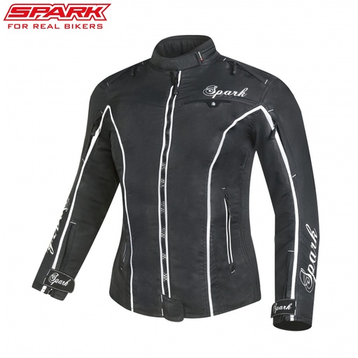 [000000726400100289] Dámská textilní moto bunda SPARK NORA, černá