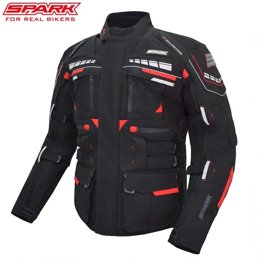 Textilní bunda SPARK AVENGER EVO BLACK