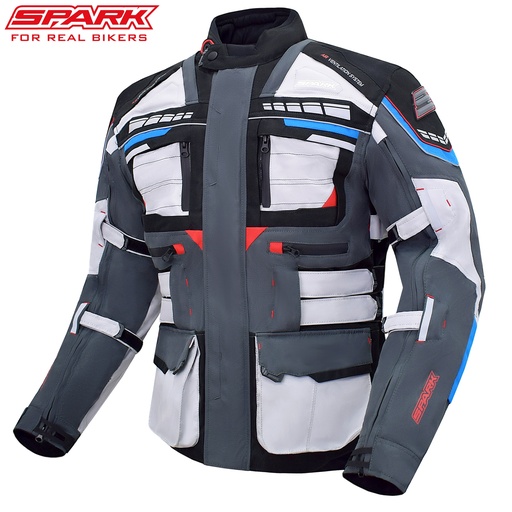 Pánská textilní moto bunda SPARK AVENGER EVO, Trikolor