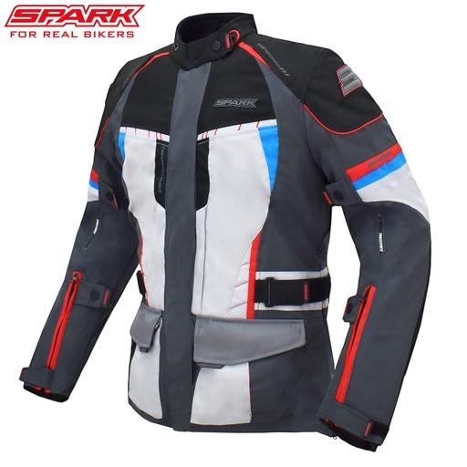 Dámská textilní moto bunda SPARK VIOLA Trikolor
