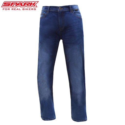 Pantaloni moto din denim pentru femei SPARK LADY BODDIE, albaștri